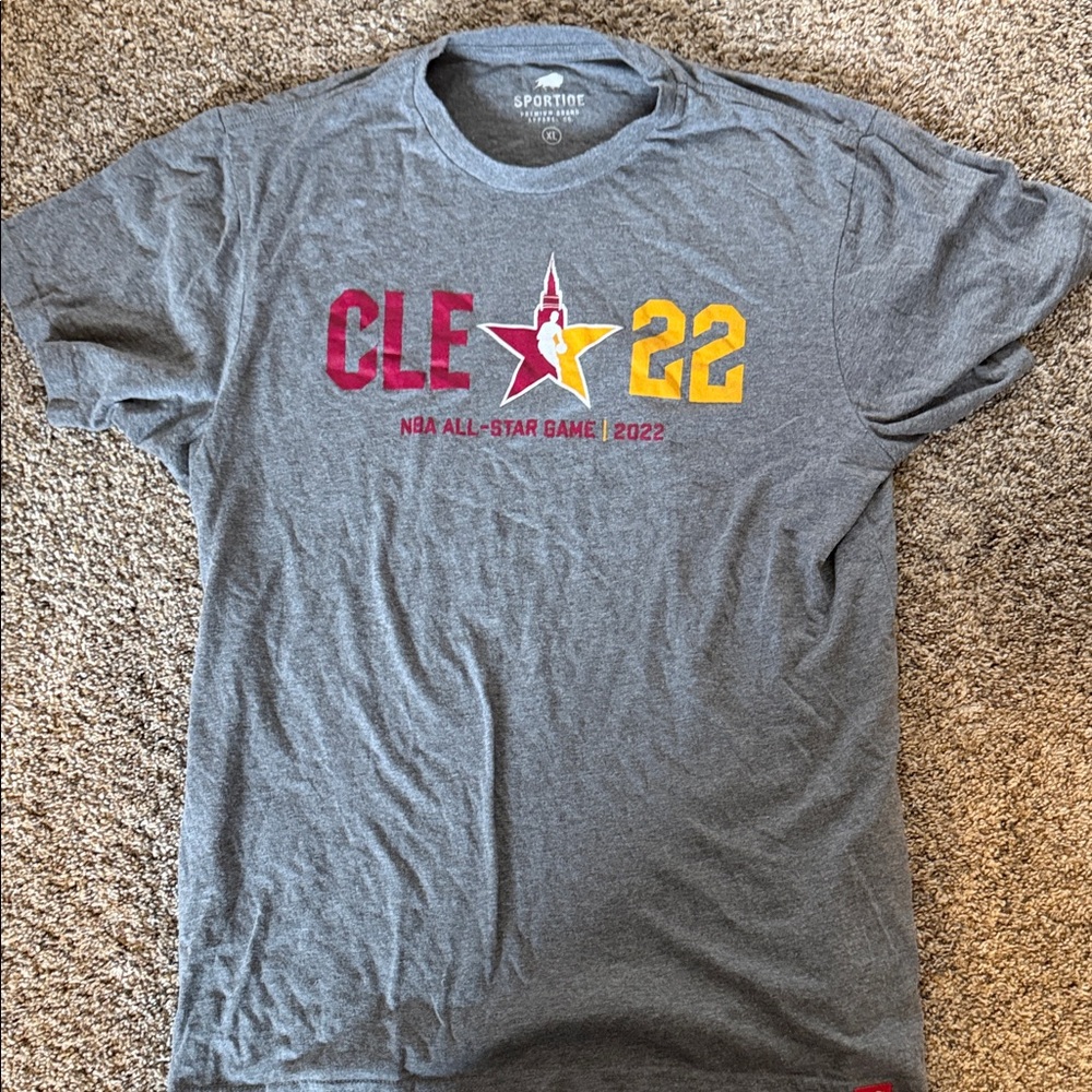 Sportiqe Gray CLEVELAND NBA All-Star Game 2022 T-Shirt